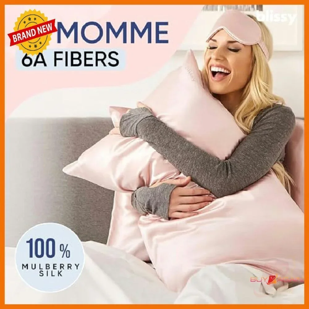 King Size Silk Pillowcase - 22 Momme Mulberry - Hair & Skin Care